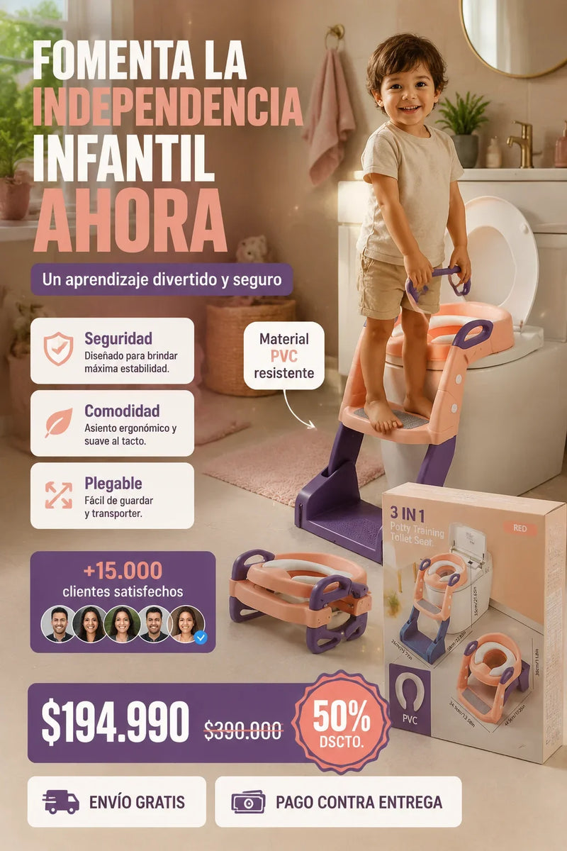 ESCALERA DE BAÑO 3 EN 1